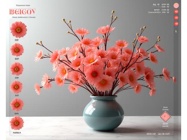 AI生成された華道作品のプレビュー